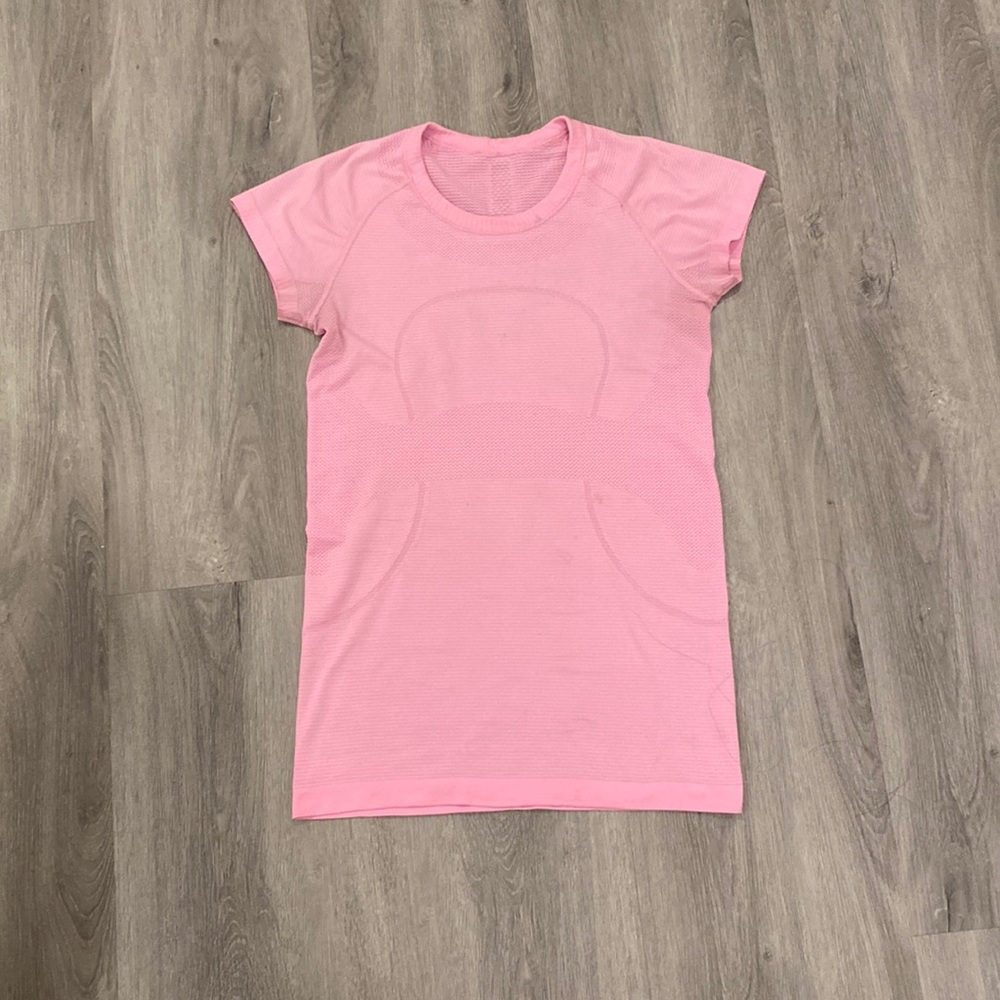 miami pink lululemon swiftly tech short sleeve